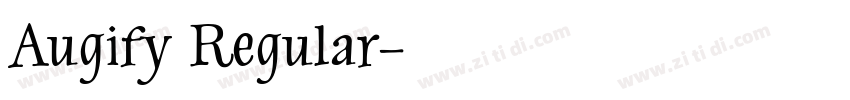 Augify Regular字体转换